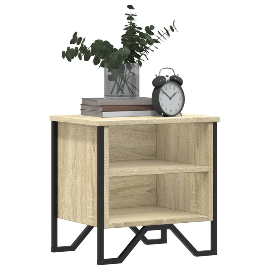 Tables de chevet 2pcs chêne sonoma 40x30x40cm bois d'ingénierie - 4