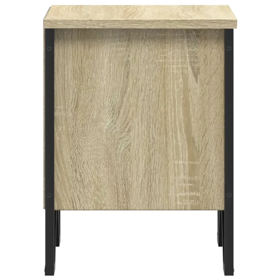 Tables de chevet 2pcs chêne sonoma 40x30x40cm bois d'ingénierie - 6