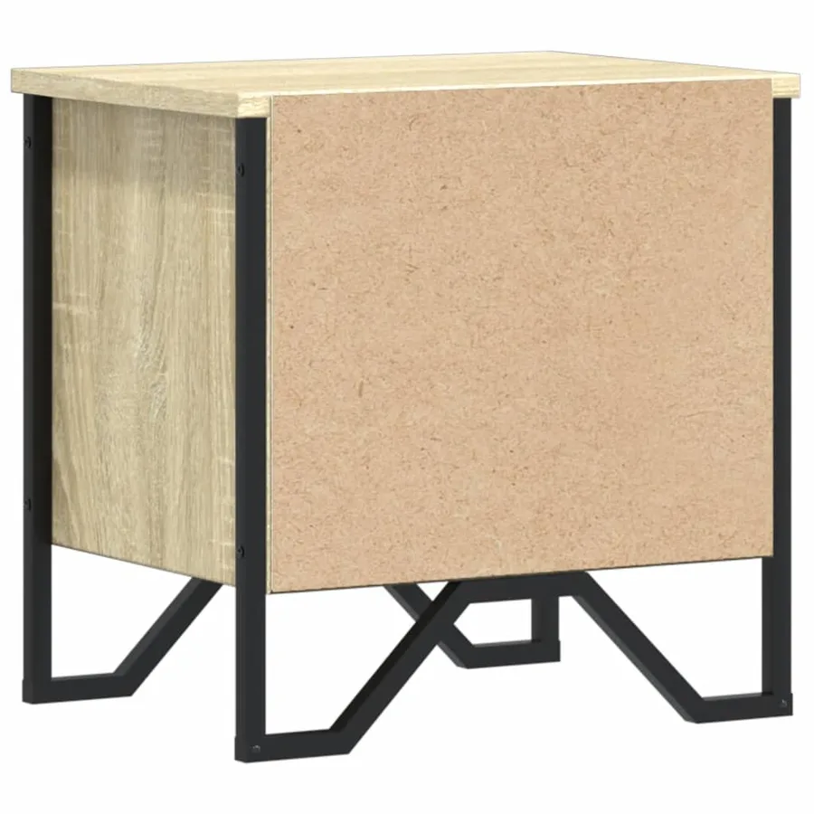 Tables de chevet 2pcs chêne sonoma 40x30x40cm bois d'ingénierie - 7