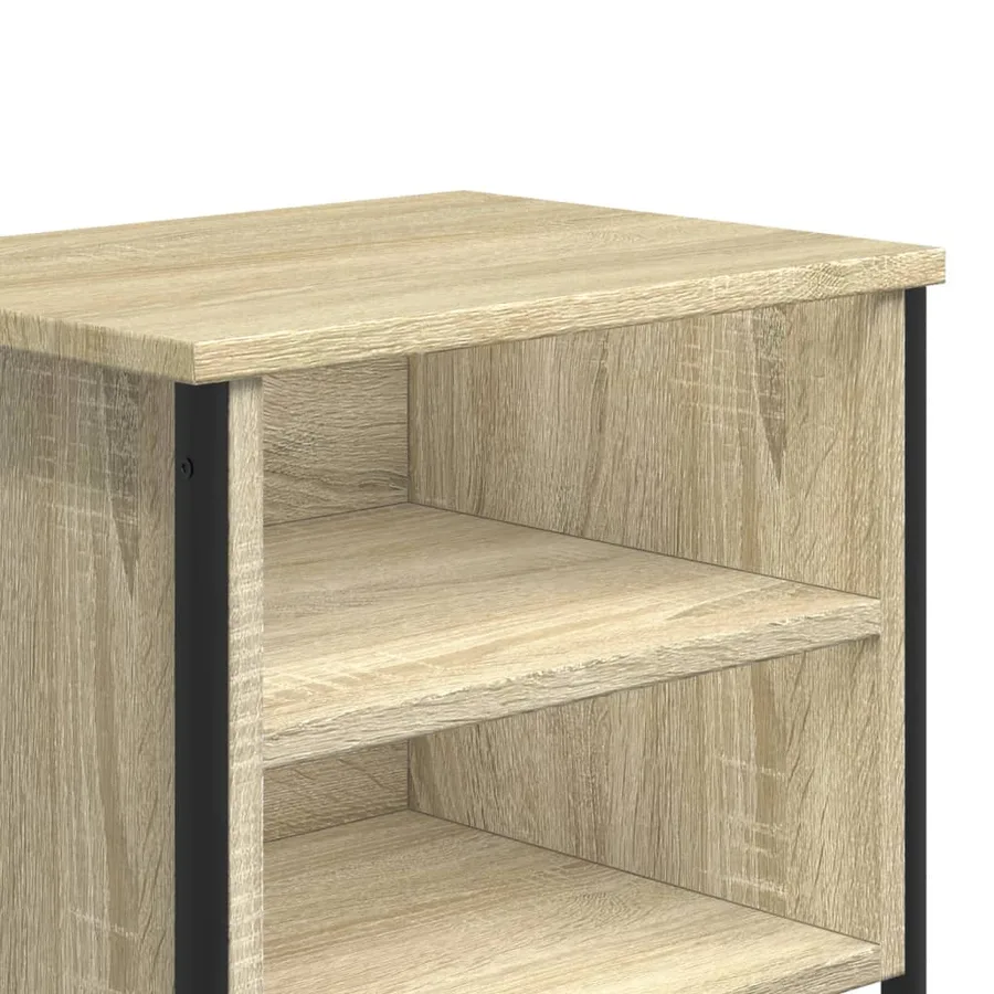 Tables de chevet 2pcs chêne sonoma 40x30x40cm bois d'ingénierie - 8