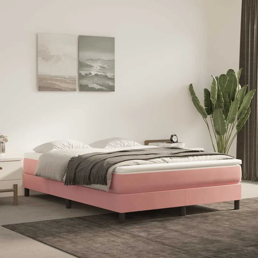 Matelas à ressorts ensachés 140 x 210 cm Rose