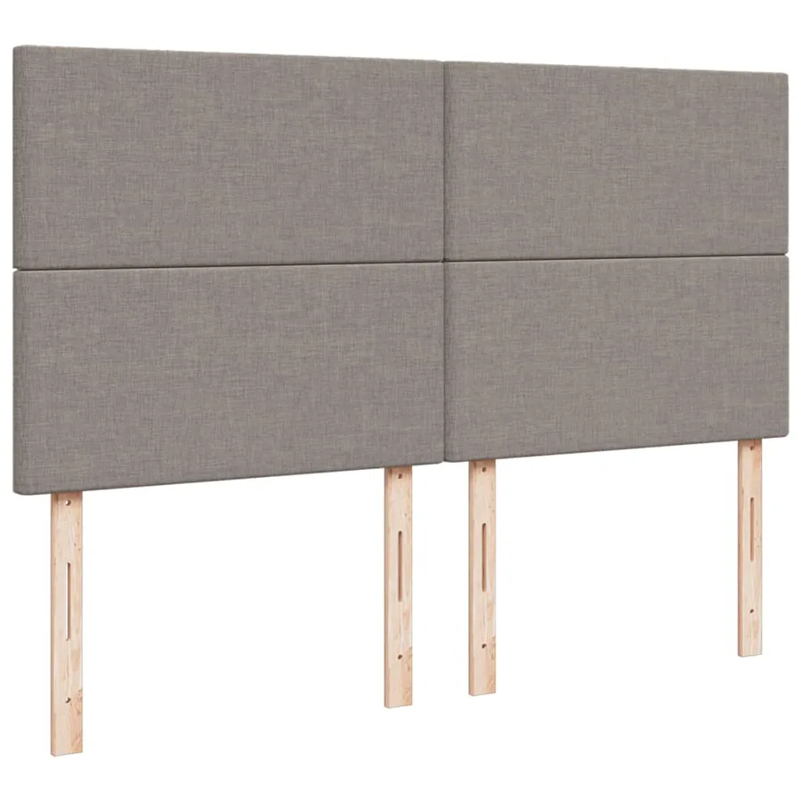Sommier à lattes de lit avec matelas Taupe 180x200 cm Tissu - 7