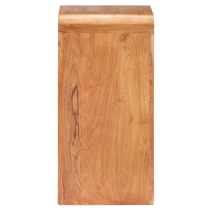 Table de chevet 40x30x60 cm Bois acacia massif et finition miel - 4