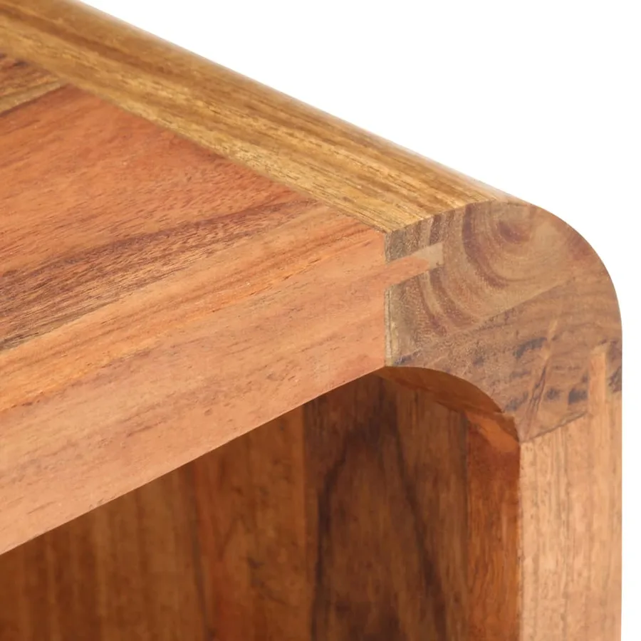 Table de chevet 40x30x60 cm Bois acacia massif et finition miel - 6