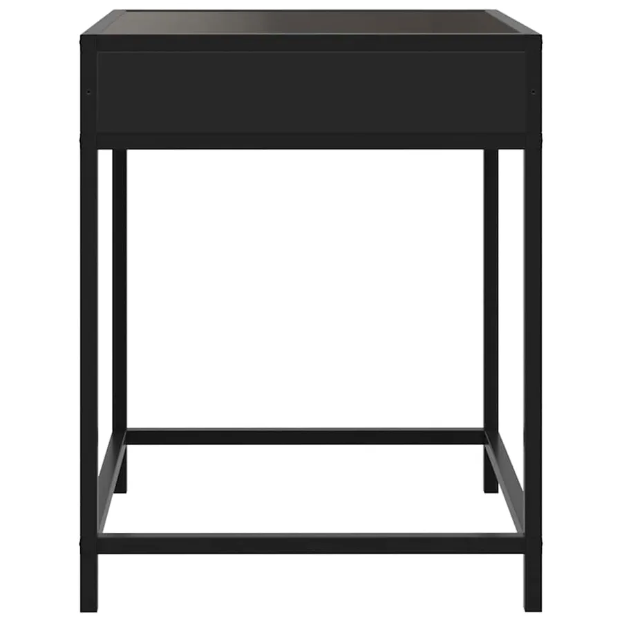 Table de chevet avec LED infini noir 40x40x51 cm - 7