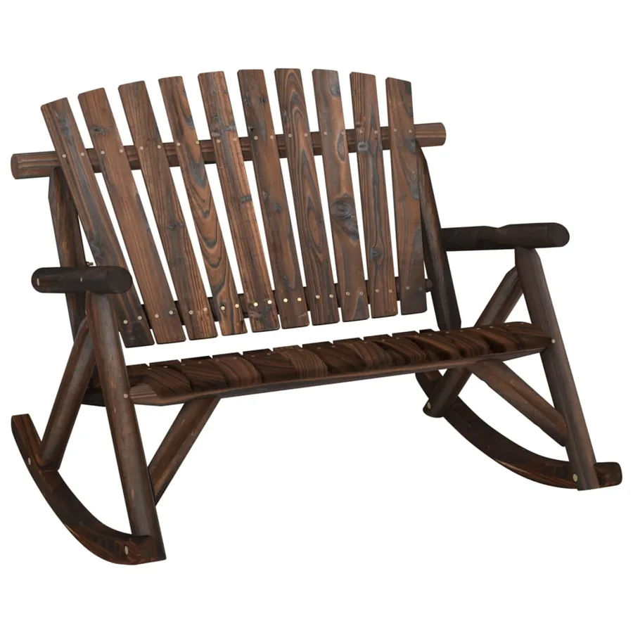 Ensemble de salon de jardin 3 pcs bois massif d'épicéa - 2