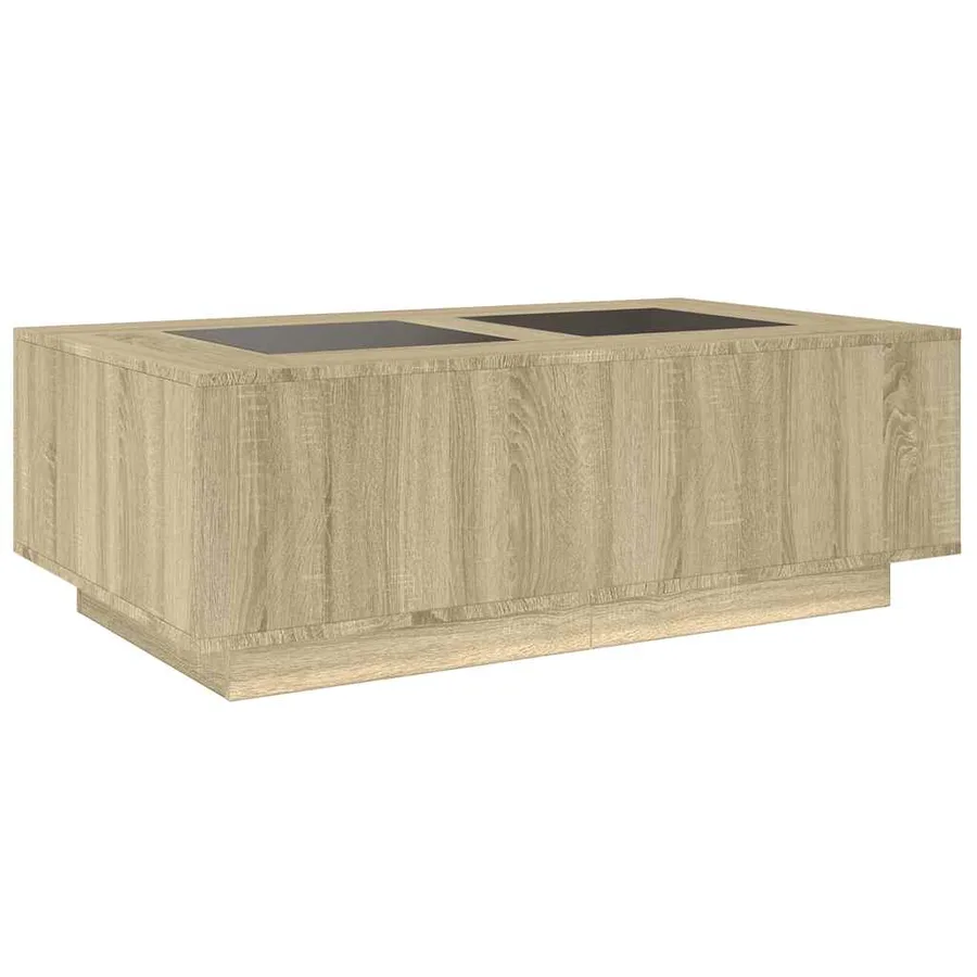Table basse avec LED infini chêne sonoma 116x69x40 cm - 8