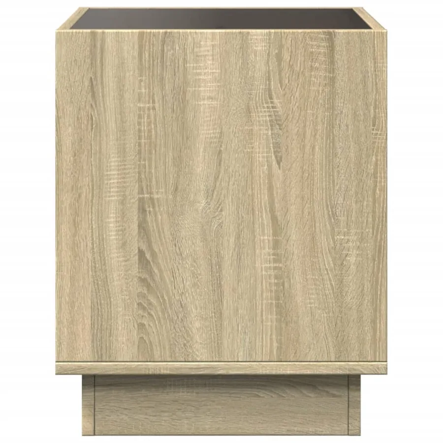 Table de chevet avec LED infini chêne sonoma 40x40x50 cm - 7