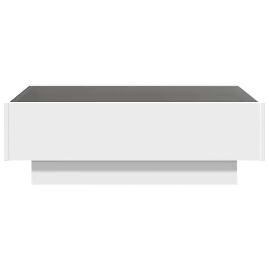 Table basse avec LED blanc 90x50x30 cm bois d'ingénierie - 6