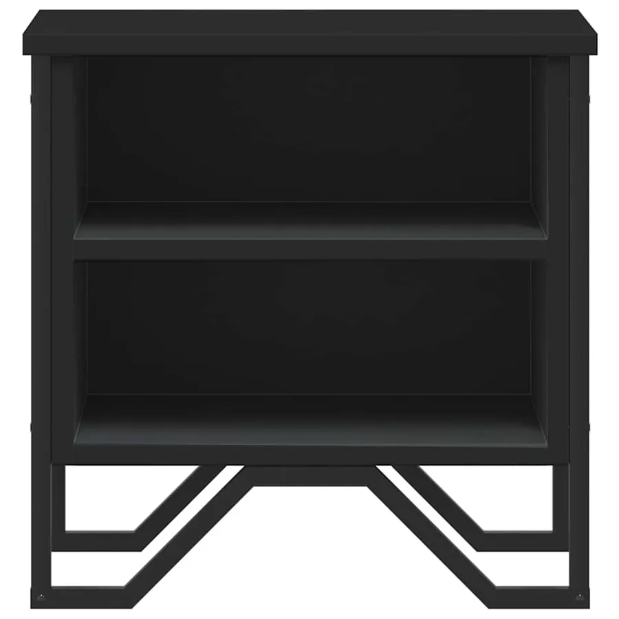 Tables de chevet 2 pcs noir 40x30x40 cm bois d'ingénierie - 5