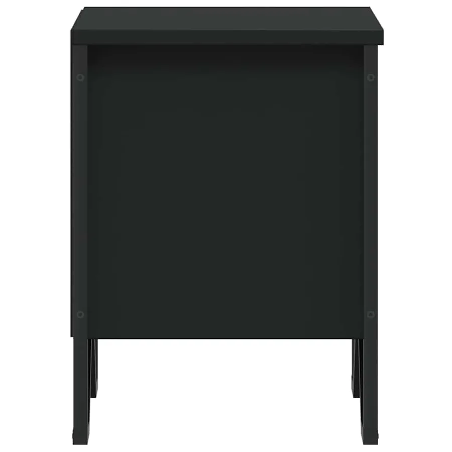 Tables de chevet 2 pcs noir 40x30x40 cm bois d'ingénierie - 6