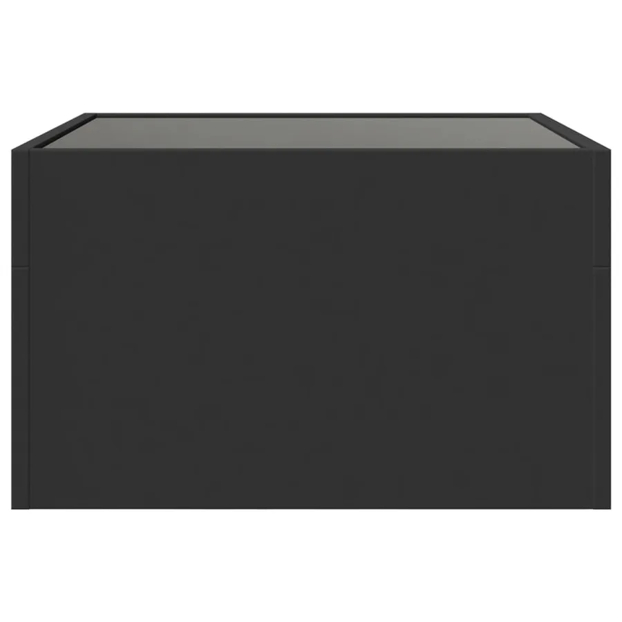 Table basse avec LED infini noir 50x50x30 cm - 7