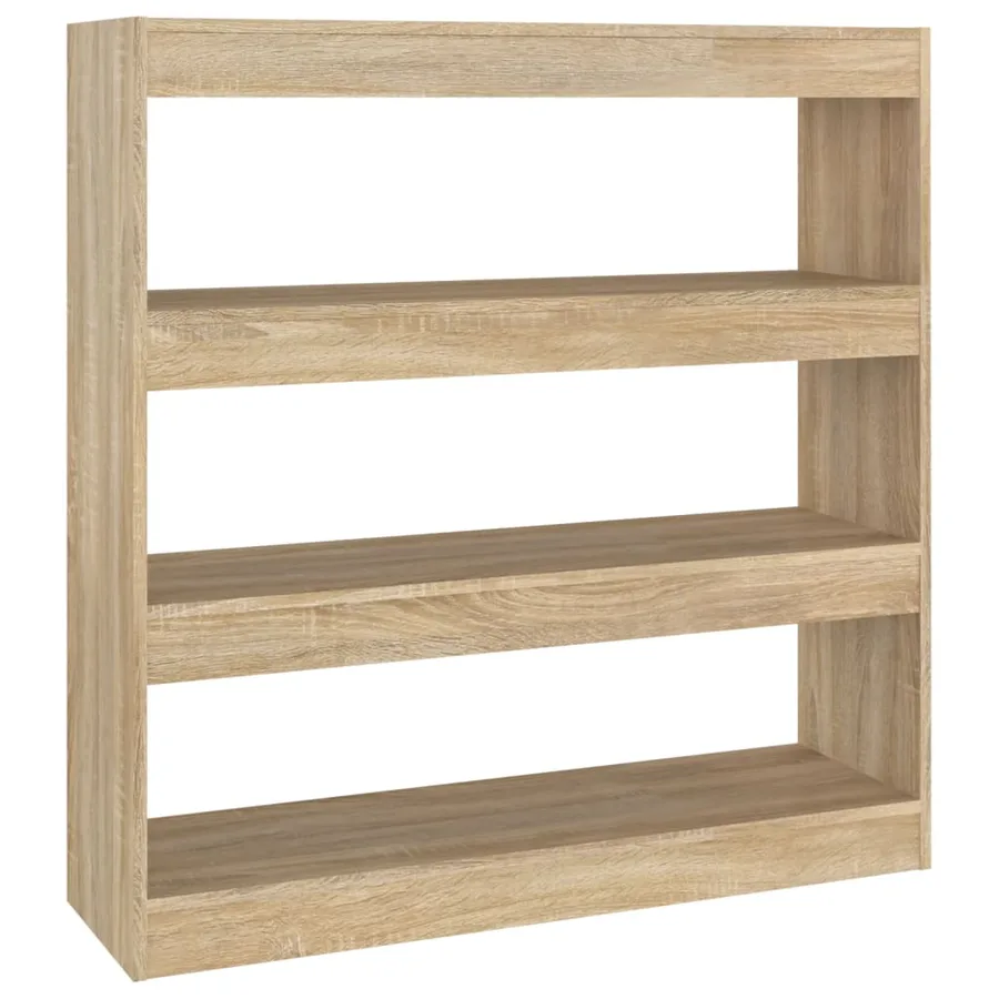Bibliothèque/Séparateur de pièce chêne sonoma 100x30x103 cm - 2