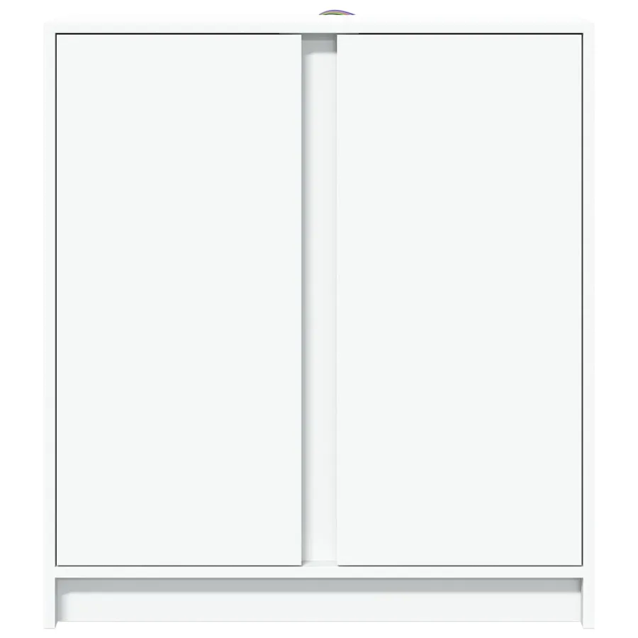 Buffet avec LED blanc 77x34x85 cm bois d'ingénierie - 6