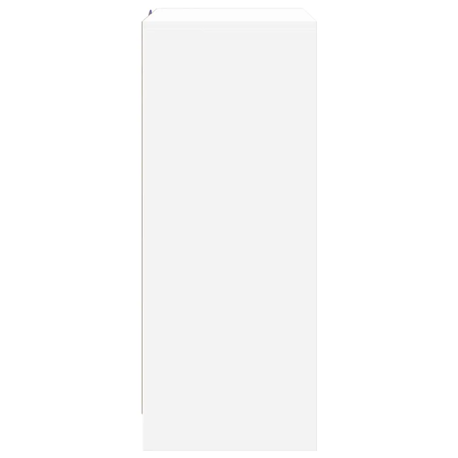 Buffet avec LED blanc 77x34x85 cm bois d'ingénierie - 8