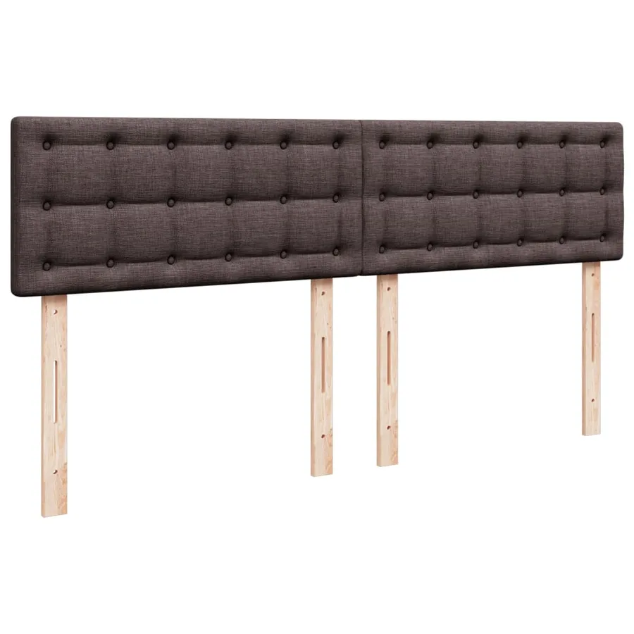 Sommier à lattes de lit avec matelas Marron foncé 200x200 cm - 12