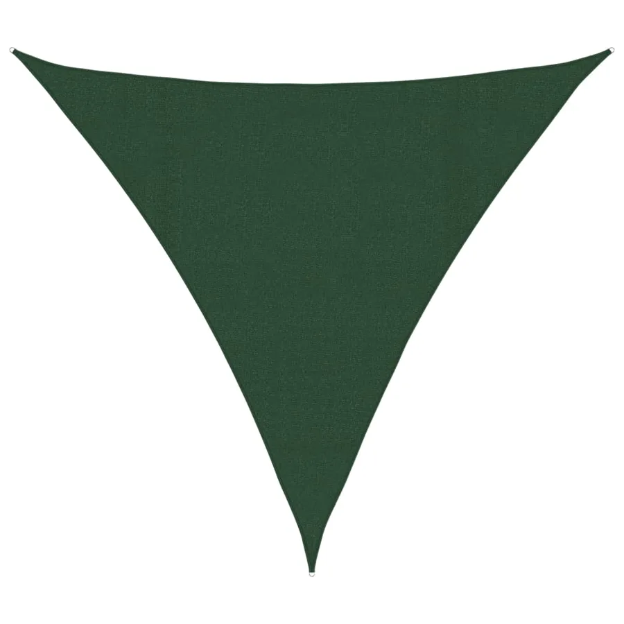 Voile d'ombrage 160 g/m² Vert foncé 4,5x4,5x4,5 m PEHD - 2