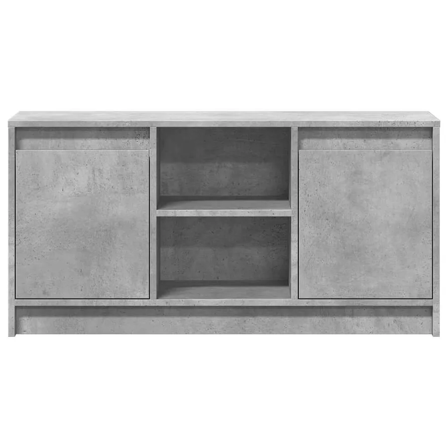 Meuble TV avec LED gris béton 100x34x50 cm bois d'ingénierie - 6