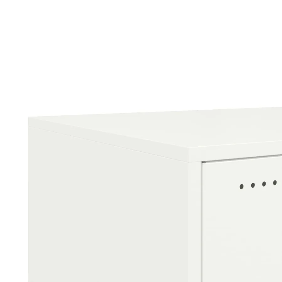 Table basse blanc 68x50x43,5 cm acier - 11