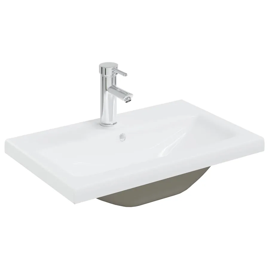 Ensemble de meubles de salle de bain 2 pcs gris béton - 6