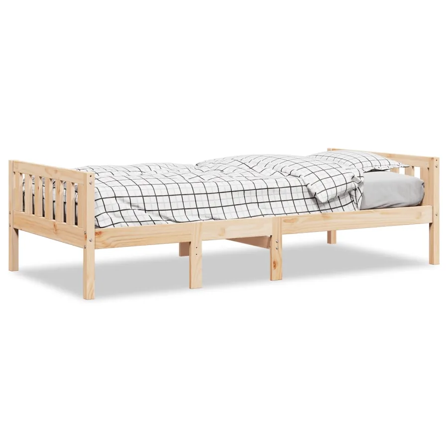 Lit pour enfants sans matelas 80x200 cm bois de pin massif - 2