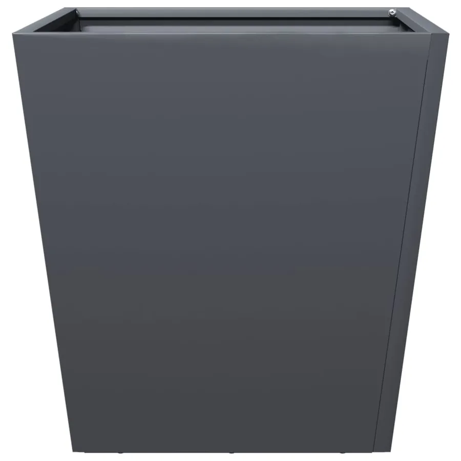 Jardinière anthracite 40x40x40 cm acier - 4