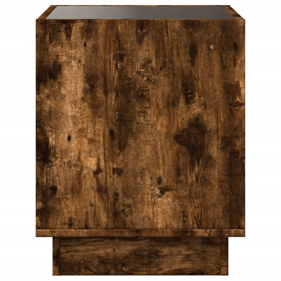 Table basse avec LED Infinity chêne fumé 50x50x50 cm - 7