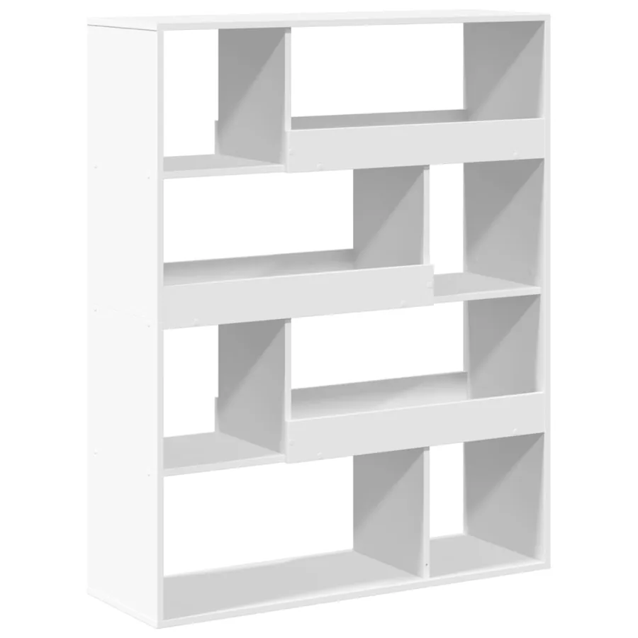 Cloison de séparation blanc 100x33x125,5 cm bois d'ingénierie - 2