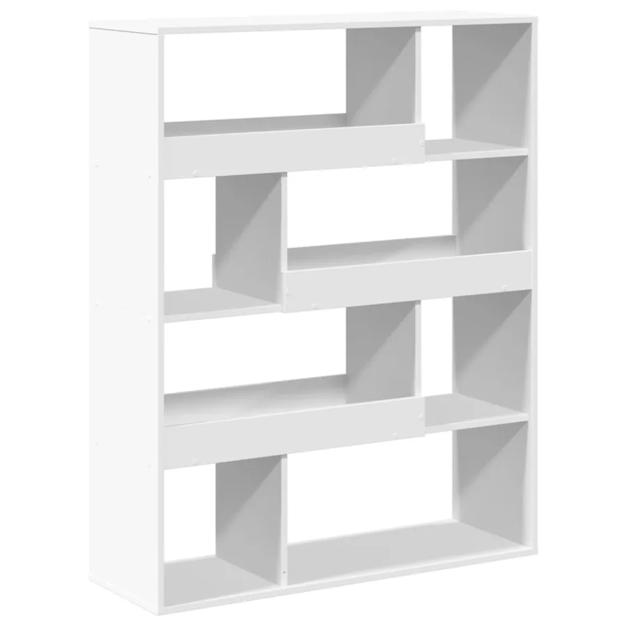 Cloison de séparation blanc 100x33x125,5 cm bois d'ingénierie - 6