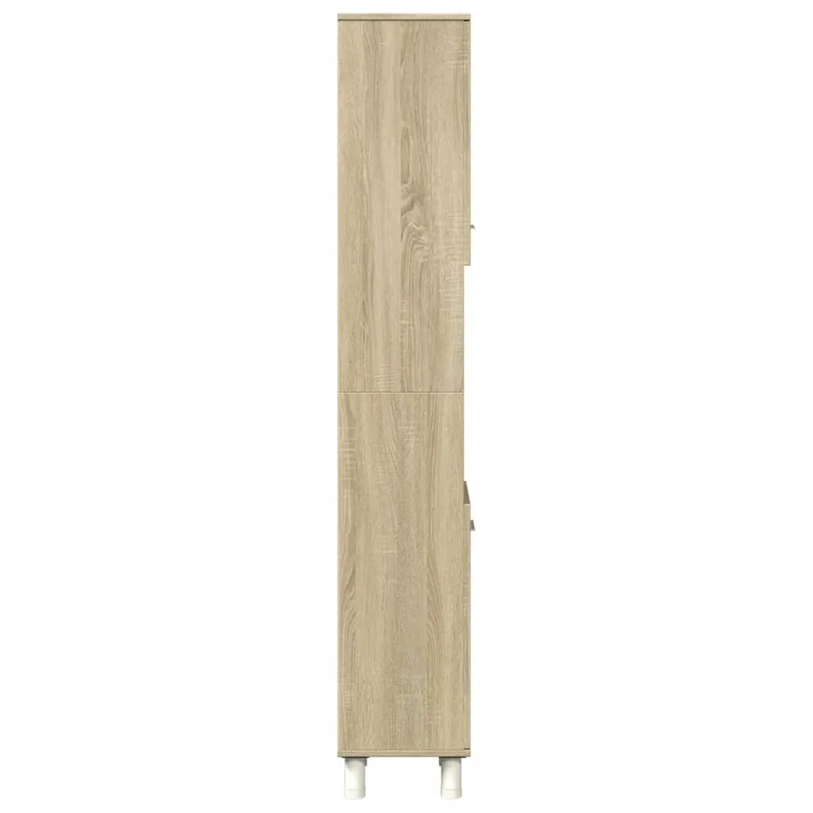 Armoire de salle de bain chêne sonoma 30,5x30x179 cm - 5