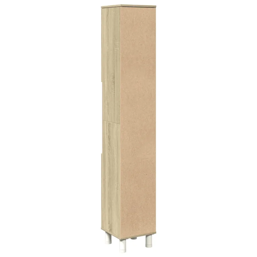 Armoire de salle de bain chêne sonoma 30,5x30x179 cm - 6