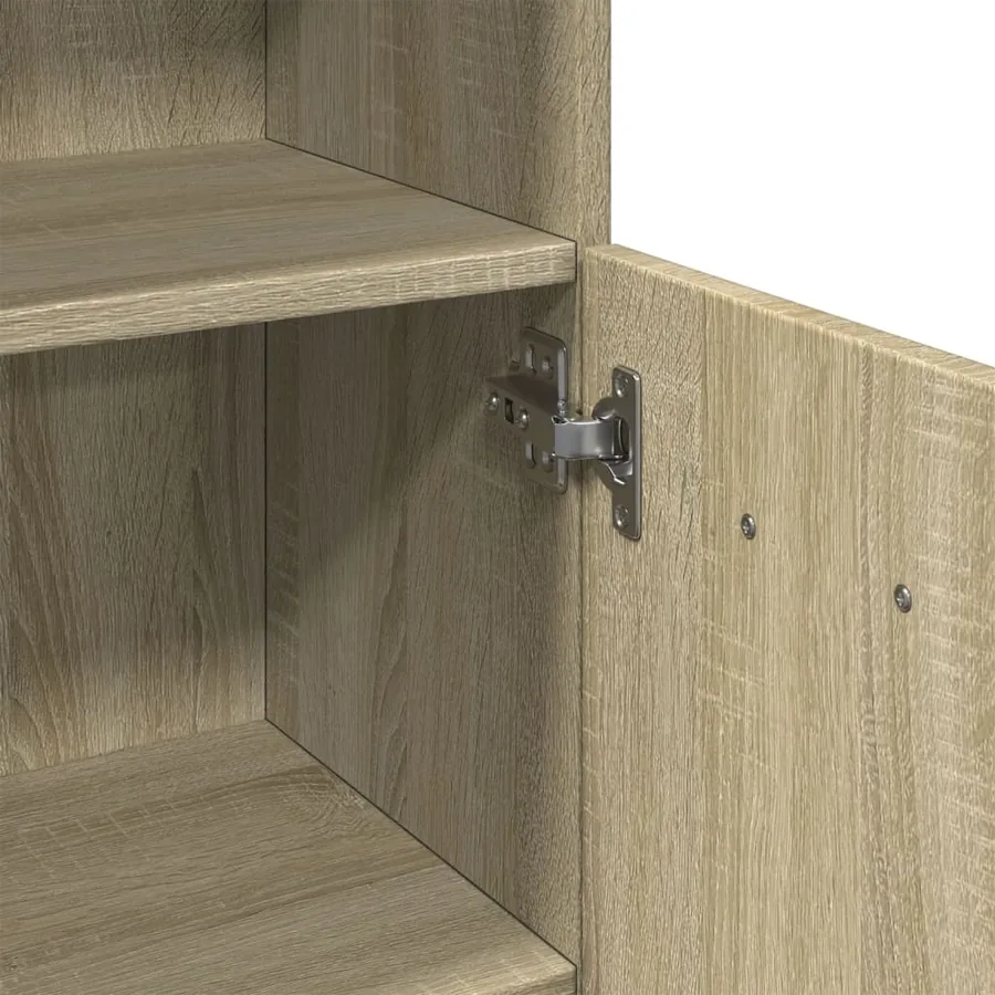 Armoire de salle de bain chêne sonoma 30,5x30x179 cm - 8