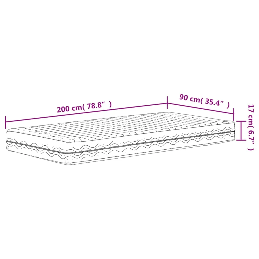 Lit de jour avec matelas cire marron 90x200 cm bois pin massif - 12