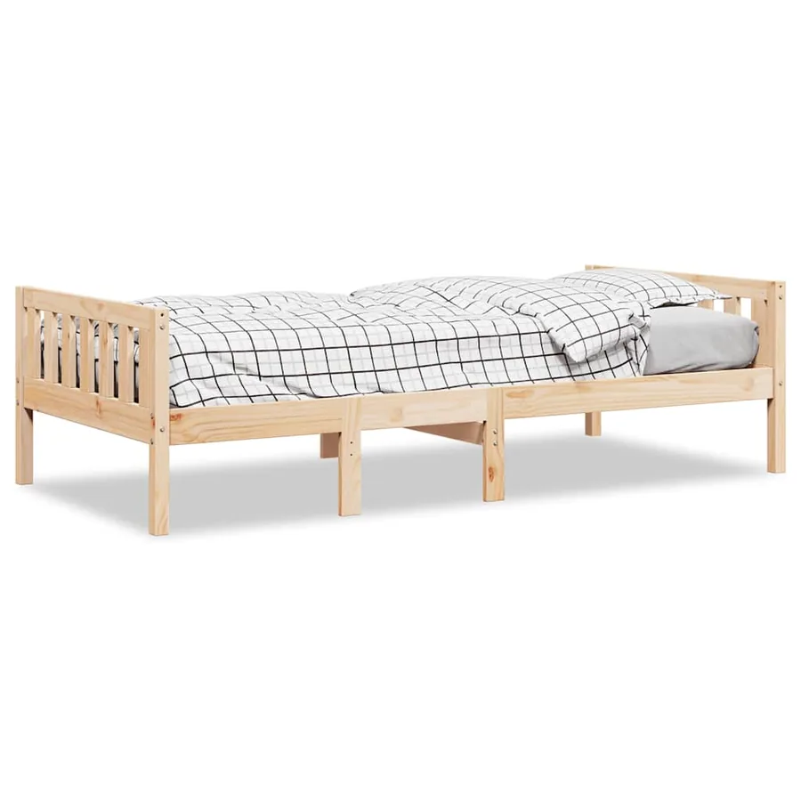 Lit pour enfants sans matelas 90x190 cm bois de pin massif - 2