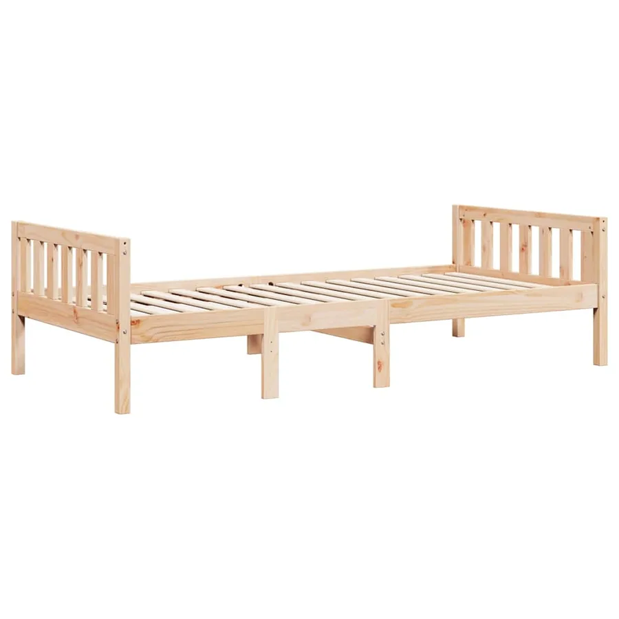 Lit pour enfants sans matelas 90x190 cm bois de pin massif - 3