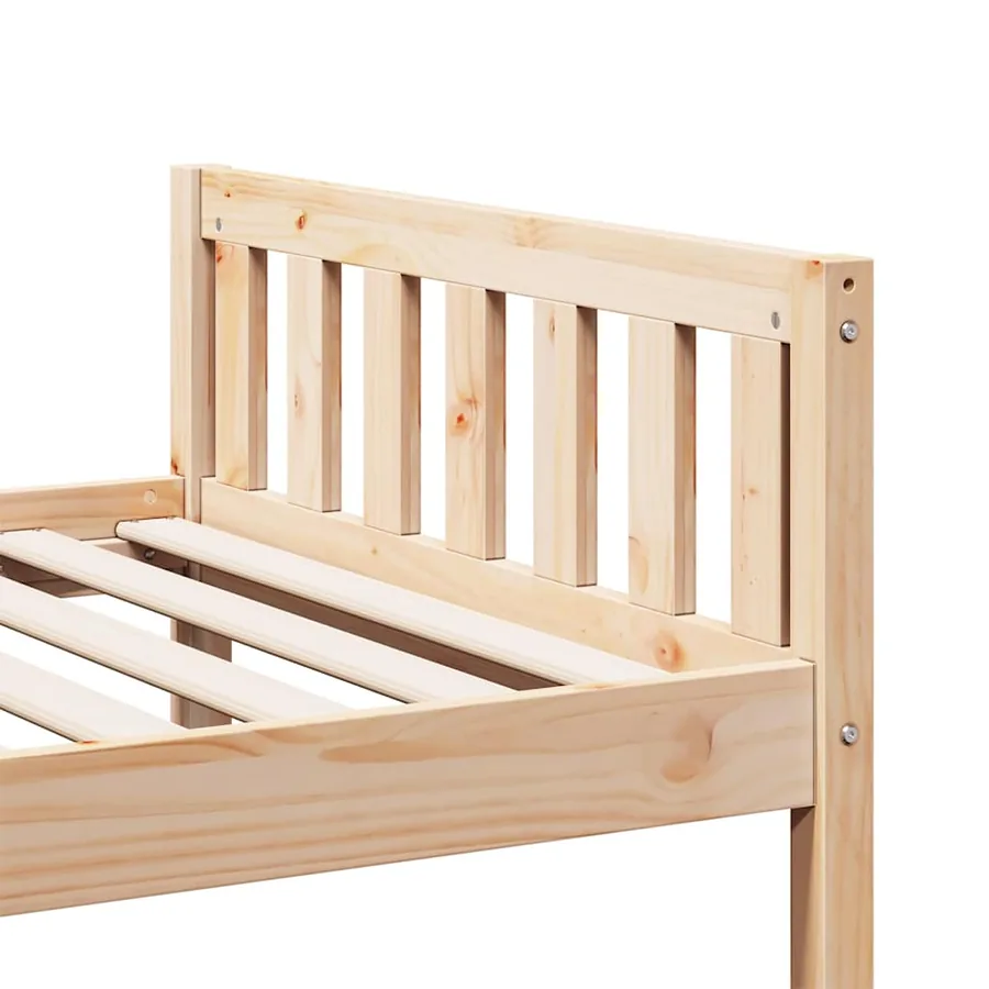 Lit pour enfants sans matelas 90x190 cm bois de pin massif - 8