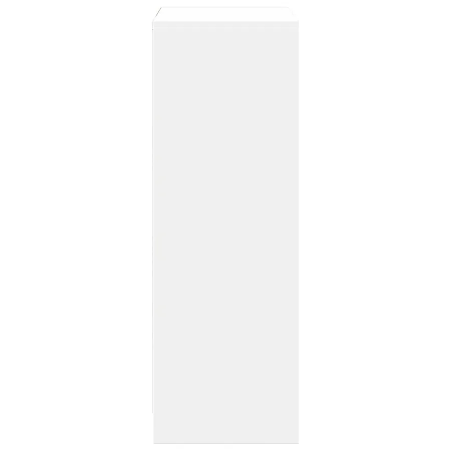 Buffet avec LED blanc 72x34x100 cm bois d'ingénierie - 8
