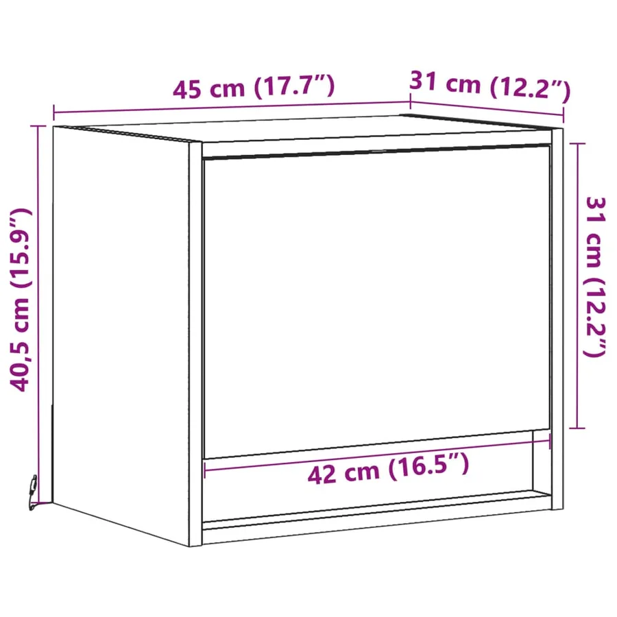 Tables de chevet murales avec lumières LED 2 pcs blanc - 16