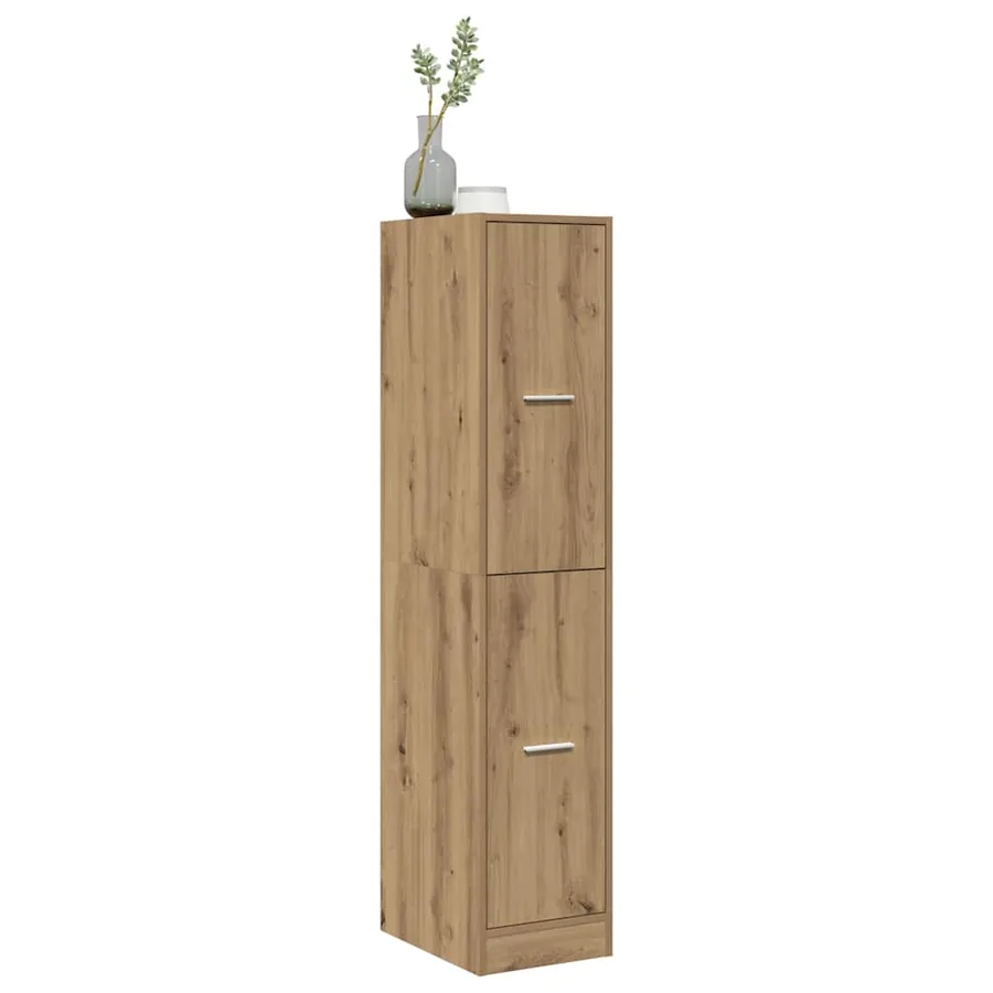 Armoire d'apothicaire Chêne artisanal 30x41x144,5 cm Bois d'ingénierie - 3