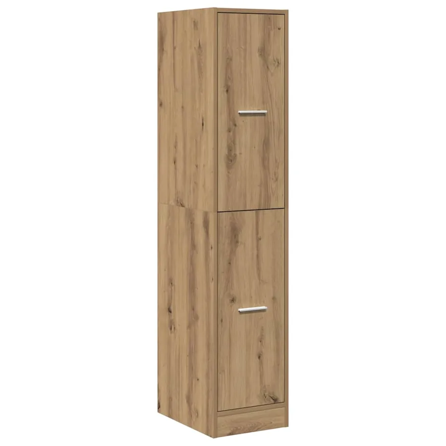 Armoire d'apothicaire Chêne artisanal 30x41x144,5 cm Bois d'ingénierie - 8