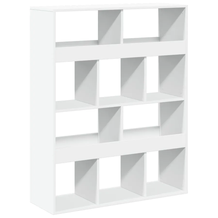 Cloison de séparation blanc 100x33x125,5 cm bois d'ingénierie - 2
