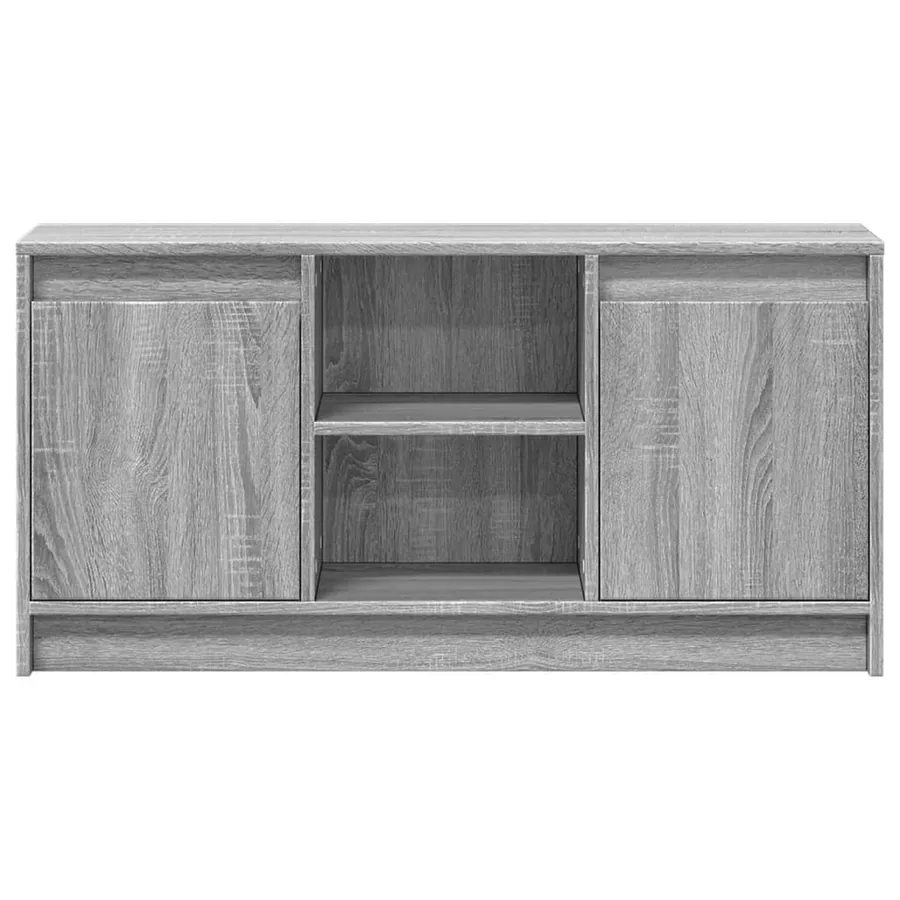 Meuble TV avec LED sonoma gris 100x34x50 cm bois d'ingénierie - 6
