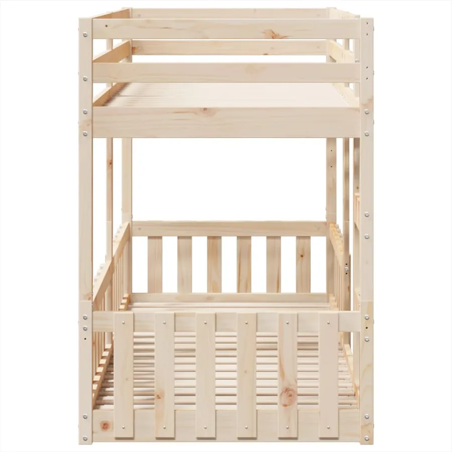 Lit superposé 90x200 cm Bois de pin massif - 6