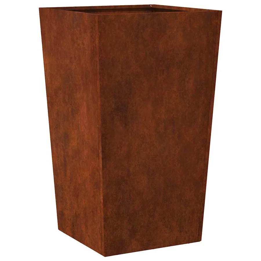Jardinières 2 pcs 45x45x75 cm acier résistant aux intempéries - 9