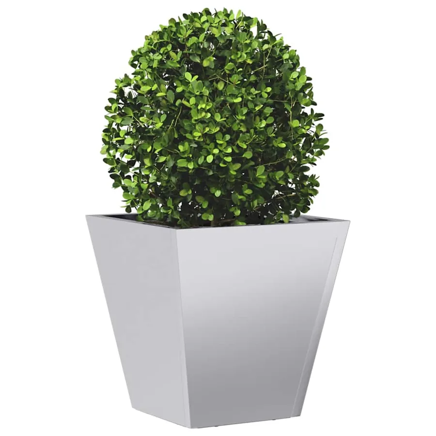 Jardinières 2 pcs 30x30x30 cm acier galvanisé - 4
