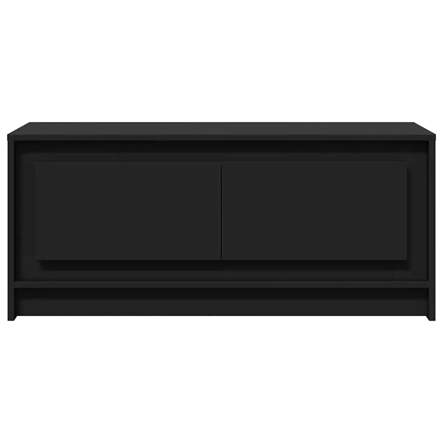 Table basse avec lumières LED noir bois d'ingénierie - 6