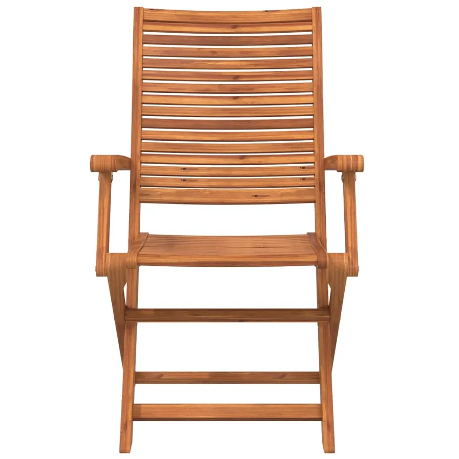 Chaises de jardin pliantes lot de 8 57x66x95 cm bois d'acacia - 4