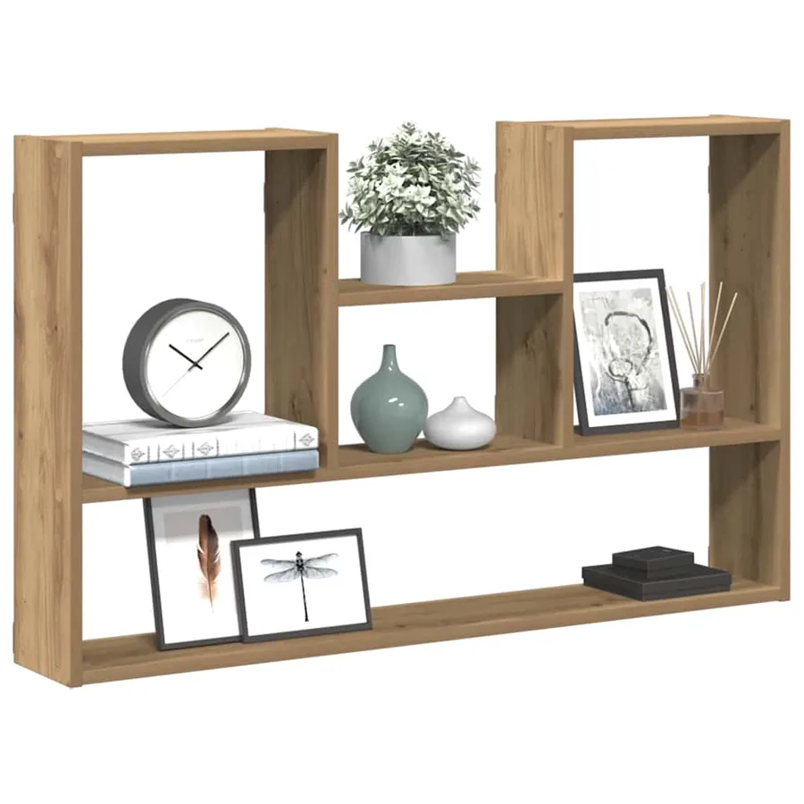 Étagère murale chêne artisanal 99x15x60 cm bois d'ingénierie - 3