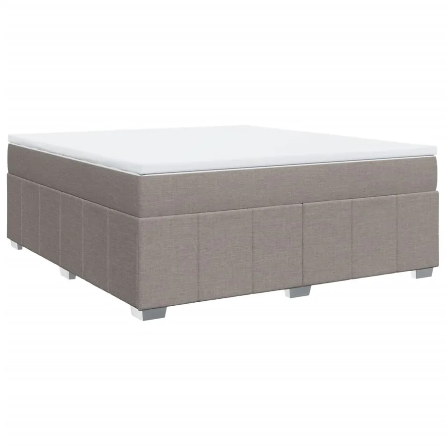 Sommier à lattes de lit avec matelas Taupe 180x200 cm Tissu - 2