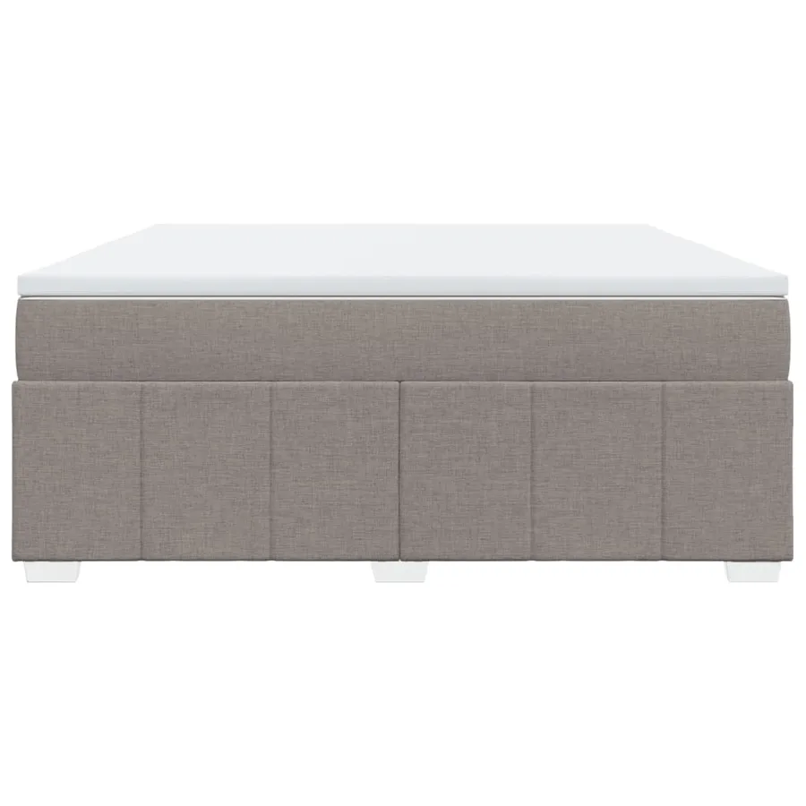 Sommier à lattes de lit avec matelas Taupe 180x200 cm Tissu - 4